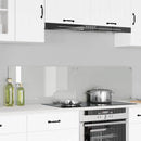 Køkkenbacksplash 2 pcs Transparent 80 x 40 cm hærdet glas