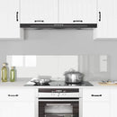 Køkkenbacksplash 2 pcs Transparent 80 x 40 cm hærdet glas