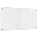 Køkkenbacksplash 2 pcs Transparent 80 x 40 cm hærdet glas