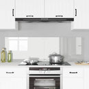Køkkenbacksplash 2 pcs Transparent 80 x 50 cm hærdet glas