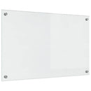 Køkkenbacksplash 2 pcs Transparent 80 x 50 cm hærdet glas