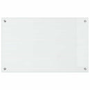Køkkenbacksplash 2 pcs Transparent 80 x 50 cm hærdet glas