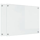 Køkkenbacksplash 2 pcs Transparent 80 x 60 cm hærdet glas