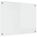 Køkkenbacksplash 2 pcs Transparent 80 x 60 cm hærdet glas