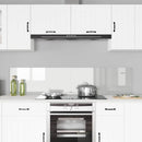 Køkkenbacksplash 2 pcs Transparent 90 x 40 cm hærdet glas