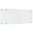 Køkkenbacksplash 2 pcs Transparent 90 x 40 cm hærdet glas