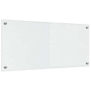 Køkkenbacksplash 2 pcs Transparent 90 x 40 cm hærdet glas