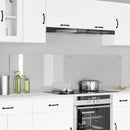 Køkkenbacksplash 2 pcs Transparent 90 x 50 cm hærdet glas