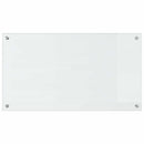 Køkkenbacksplash 2 pcs Transparent 90 x 50 cm hærdet glas