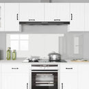 Køkkenbacksplash 2 pcs Transparent 90 x 60 cm hærdet glas