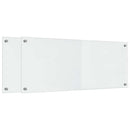 Køkkenbacksplash 2 pcs Transparent 100 x 40 cm hærdet glas