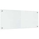 Køkkenbacksplash 2 pcs Transparent 100 x 40 cm hærdet glas