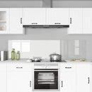 Køkkenbacksplash 2 pcs Transparent 100 x 50 cm hærdet glas