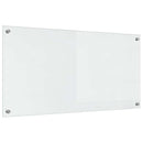 Køkkenbacksplash 2 pcs Transparent 100 x 50 cm hærdet glas