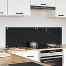 Køkkenbacksplash 2 pcs Sort 70 x 40 cm hærdet glas
