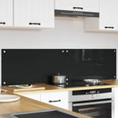 Køkkenbacksplash 2 pcs Sort 80 x 40 cm hærdet glas