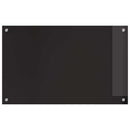 Køkkenbacksplash 2 pcs Sort 80 x 50 cm hærdet glas