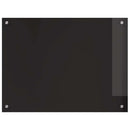 Køkkenbacksplash 2 pcs Sort 80 x 60 cm hærdet glas