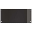 Køkkenbacksplash 2 pcs Sort 90 x 40 cm hærdet glas