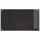 Køkkenbacksplash 2 pcs Sort 90 x 50 cm hærdet glas