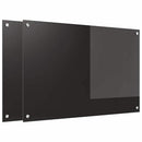 Køkkenbacksplash 2 pcs Sort 90 x 60 cm hærdet glas