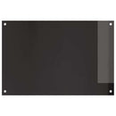 Køkkenbacksplash 2 pcs Sort 90 x 60 cm hærdet glas