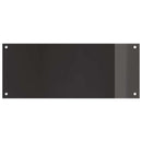 Køkkenbacksplash 2 pcs Sort 100 x 40 cm hærdet glas