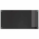 Køkkenbacksplash 2 pcs Sort 100 x 50 cm hærdet glas