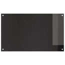 Køkkenbacksplash 2 pcs Sort 100 x 60 cm hærdet glas