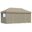 Festtelt Pop-Up Gråbrun 580 x 292 x 315 cm Oxford stof