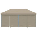 Festtelt Pop-Up Gråbrun 580 x 292 x 315 cm Oxford stof