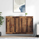 Væghængt skab Vægmonteret 2 pcs Gammelt træ 69,5 x 34 x 90 cm