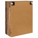 Væghængt skab Vægmonteret 2 pcs Gammelt træ 69,5 x 34 x 90 cm