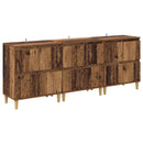 Sideboards 3 pcs Gammelt træ 60 x 35 x 70 cm Konstrueret træ