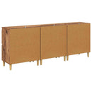 Sideboards 3 pcs Gammelt træ 60 x 35 x 70 cm Konstrueret træ
