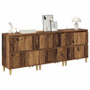 Sideboards 3 pcs Gammelt træ 60 x 35 x 70 cm Konstrueret træ