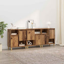 Sideboards 3 pcs Gammelt træ 60 x 35 x 70 cm Konstrueret træ