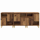 Sideboards 3 pcs Gammelt træ 60 x 35 x 70 cm Konstrueret træ