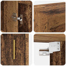 Væghængt skab Vægmonteret 2 pcs Gammelt træ 69,5 x 34 x 90 cm