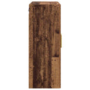 Væghængt skab Vægmonteret 2 pcs Gammelt træ 69,5 x 34 x 90 cm