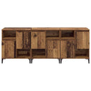 Sideboards 3 pcs Gammelt træ 60 x 35 x 70 cm Konstrueret træ