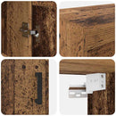 Væghængt skab Vægmonteret 2 pcs Gammelt træ 69,5 x 34 x 90 cm