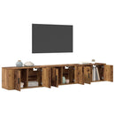 Væghængt TV-skab sæt 3 pcs Gammelt træ 80 x 34,5 x 40 cm