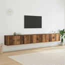 Væghængt TV-skab sæt 3 pcs Gammelt træ 100 x 34,5 x 40 cm