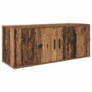 Væghængt TV-skab sæt 2 pcs Gammelt træ 100 x 34,5 x 40 cm