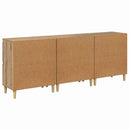 Sideboards 3 pcs Artisan Egetræ 60 x 35 x 70 cm Konstrueret træ