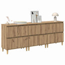 Sideboards 3 pcs Artisan Egetræ 60 x 35 x 70 cm Konstrueret træ