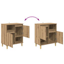 Sideboards 3 pcs Artisan Egetræ 60 x 35 x 70 cm Konstrueret træ