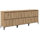 Sideboards 3 pcs Artisan Egetræ 60 x 35 x 70 cm Konstrueret træ