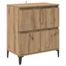 Sideboards 3 pcs Artisan Egetræ 60 x 35 x 70 cm Konstrueret træ